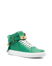 Sneakers alte in pelle verdi di Buscemi
