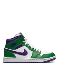 Sneakers alte in pelle verdi di Jordan