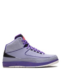 Sneakers alte in pelle viola chiaro di Jordan