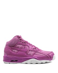 Sneakers alte in pelle viola melanzana di Nike