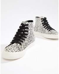 Sneakers alte leopardate multicolori di ASOS DESIGN