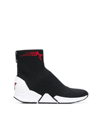 Sneakers alte nere e bianche di Ash
