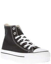 Sneakers alte nere e bianche di Converse