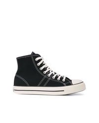 Sneakers alte nere e bianche di Converse