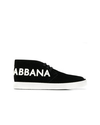 Sneakers alte nere e bianche di Dolce & Gabbana