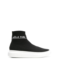 Sneakers alte nere e bianche di Gaelle Bonheur