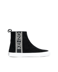 Sneakers alte nere e bianche di Kenzo