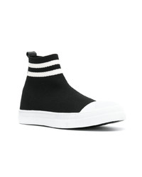 Sneakers alte nere e bianche di Neil Barrett