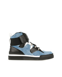 Sneakers alte nere e blu di Balmain