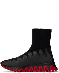 Sneakers alte nere di Christian Louboutin