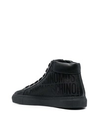 Sneakers alte nere di Moschino