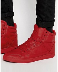 Sneakers alte rosse di Asos
