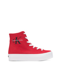 Sneakers alte rosse di Calvin Klein Jeans