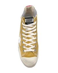Sneakers alte senapi di Golden Goose Deluxe Brand