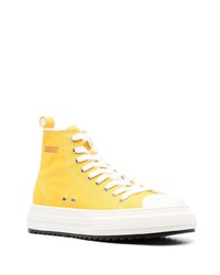 Sneakers alte stampate gialle di DSQUARED2