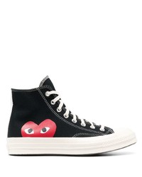 Sneakers alte stampate nere di Comme Des Garcons Play