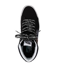 Sneakers alte stampate nere di Vans