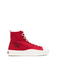 Sneakers alte stampate rosse di Y-3