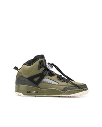 Sneakers alte stampate verde oliva di Jordan
