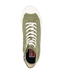 Sneakers alte verde oliva di Kenzo