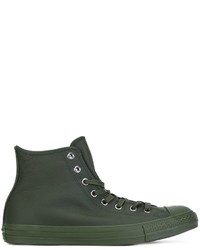 Sneakers alte verde scuro