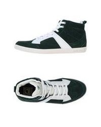 Sneakers alte verde scuro