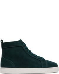 Sneakers alte verde scuro di Christian Louboutin