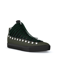 Sneakers alte verde scuro di Swear
