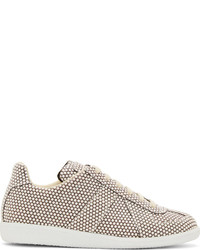 Sneakers basse a pois bianche