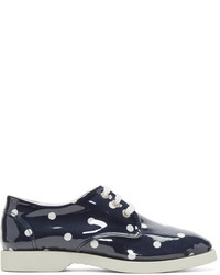 Sneakers basse a pois blu scuro