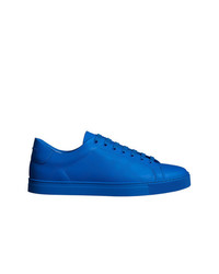 Sneakers basse a quadri blu di Burberry
