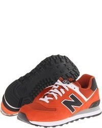 Sneakers basse arancioni