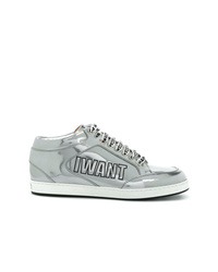 Sneakers basse argento di Jimmy Choo