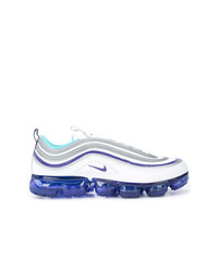 Sneakers basse bianche e blu di Nike