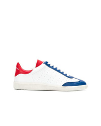 Sneakers basse bianche e rosse e blu scuro di Isabel Marant