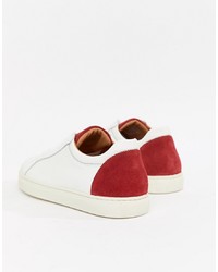 Sneakers basse bianche e rosse di Selected Homme