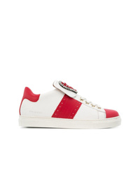 Sneakers basse bianche e rosse di Twin-Set