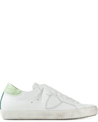 Sneakers basse bianche e verdi di Philippe Model