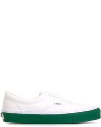 Sneakers basse bianche e verdi di Vans