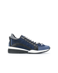 Sneakers basse blu scuro di DSQUARED2