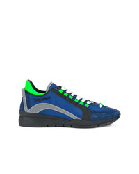 Sneakers basse blu scuro di DSQUARED2
