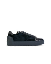 Sneakers basse blu scuro di Giorgio Armani