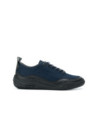 Sneakers basse blu scuro di Lanvin