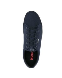 Sneakers basse blu scuro di Hugo