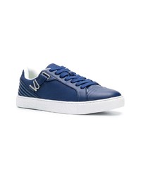 Sneakers basse blu scuro di Versace Jeans