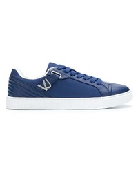 Sneakers basse blu scuro di Versace Jeans
