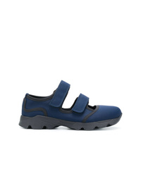 Sneakers basse blu scuro di Marni