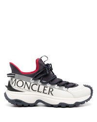 Sneakers basse blu scuro di Moncler