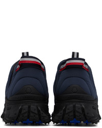 Sneakers basse blu scuro di Moncler
