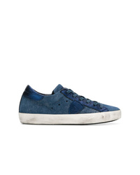 Sneakers basse blu scuro di Philippe Model